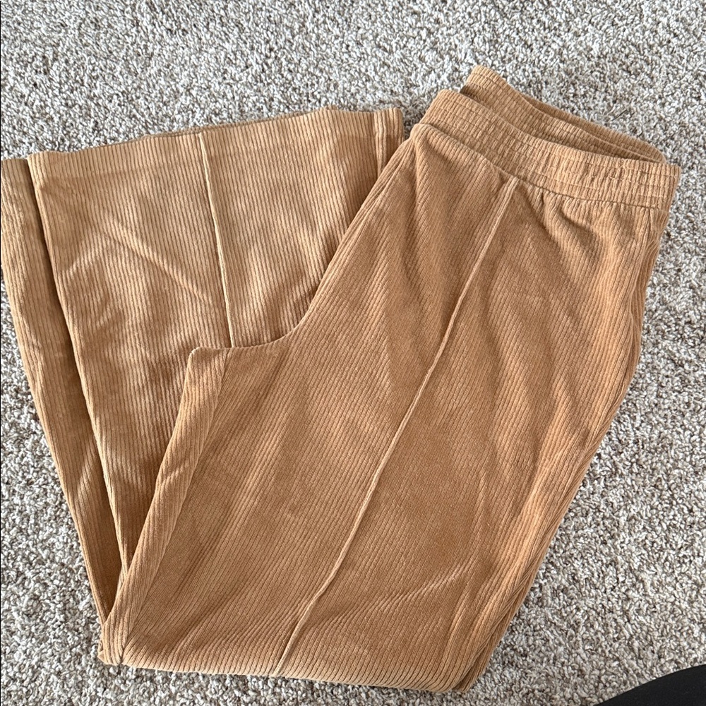 Aerie Camel Corduroy Pants